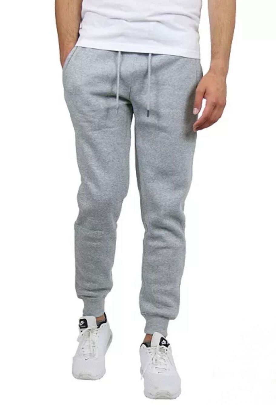 BLUE ICE - NWT Men's Size XL Fleece-Lined Jogger Sweatpants in Heather Gray